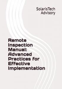 Book cover for 'Remote Inspection Manual: Advanced Practices for Effective Implementation,' featuring a modern design with technology-focused visuals.