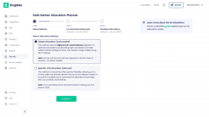 Safe Harbor Allocation Method Planner under IRS Revenue Procedure 24-28