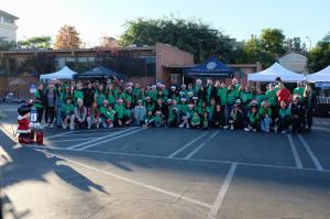 All of the volunteers that contributed to the ninth annual Los Angeles Trial Lawyers' Charities "Comfort & Joy" event