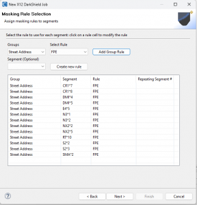 PHI / PII masking rule application in DarkShield X12 EDI data masking tool