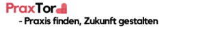 Image showing the PraxTor Slogan "Praxis finden - Zukunft gestalten"