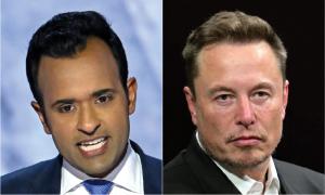   This combination of pictures shows entrepreneur Vivek Ramaswamy (left) and Tesla and SpaceX CEO Elon Musk. President-elect Donald Trump said Musk and Ramaswamy will lead a so-called Department of Government Efficiency. Andrew Caballero-Reynolds and Alai