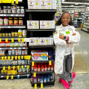 Ava With Her STEM Toys On Display At Whole Foods