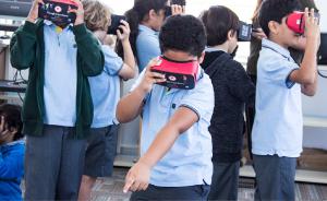 Students at Riffa Views School Bahrain Immersed in Virtual Reality based lesson