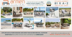 Armen Living is premiering a huge collection of inspired outdoor designs at 2025 Winter Markets.