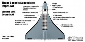 Titans Spaceplane Lower Deck (Diamond Deck) is depicted.