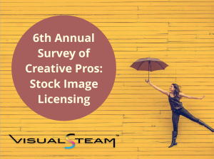 This is a picture of the cover of the 6th Annual Survey of Creative Pros: Stock Image Licensing