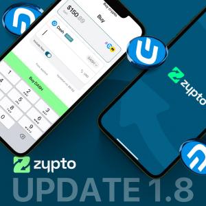 Zypto App 1.8 Includes Dash Wallet