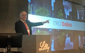 Dr Paul Norwood of Fresno, California, giving presentation in Dallas