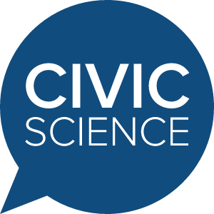 CivicScience logo, which is a blue speech bubble.