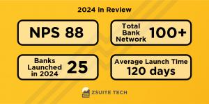 NPS: 88,  Implementation time: 120 days,  bank network: 100+ Banks, launched in 2024: 25