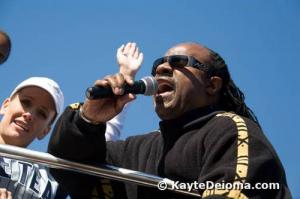 Stevie Wonder,  the Kingdom Day Parade’s 1st Year Parade Grand Marshal