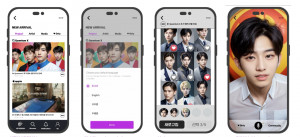 AI IDOL APP Designed for Fan Engagement, Voting, 1 to 1 Communications