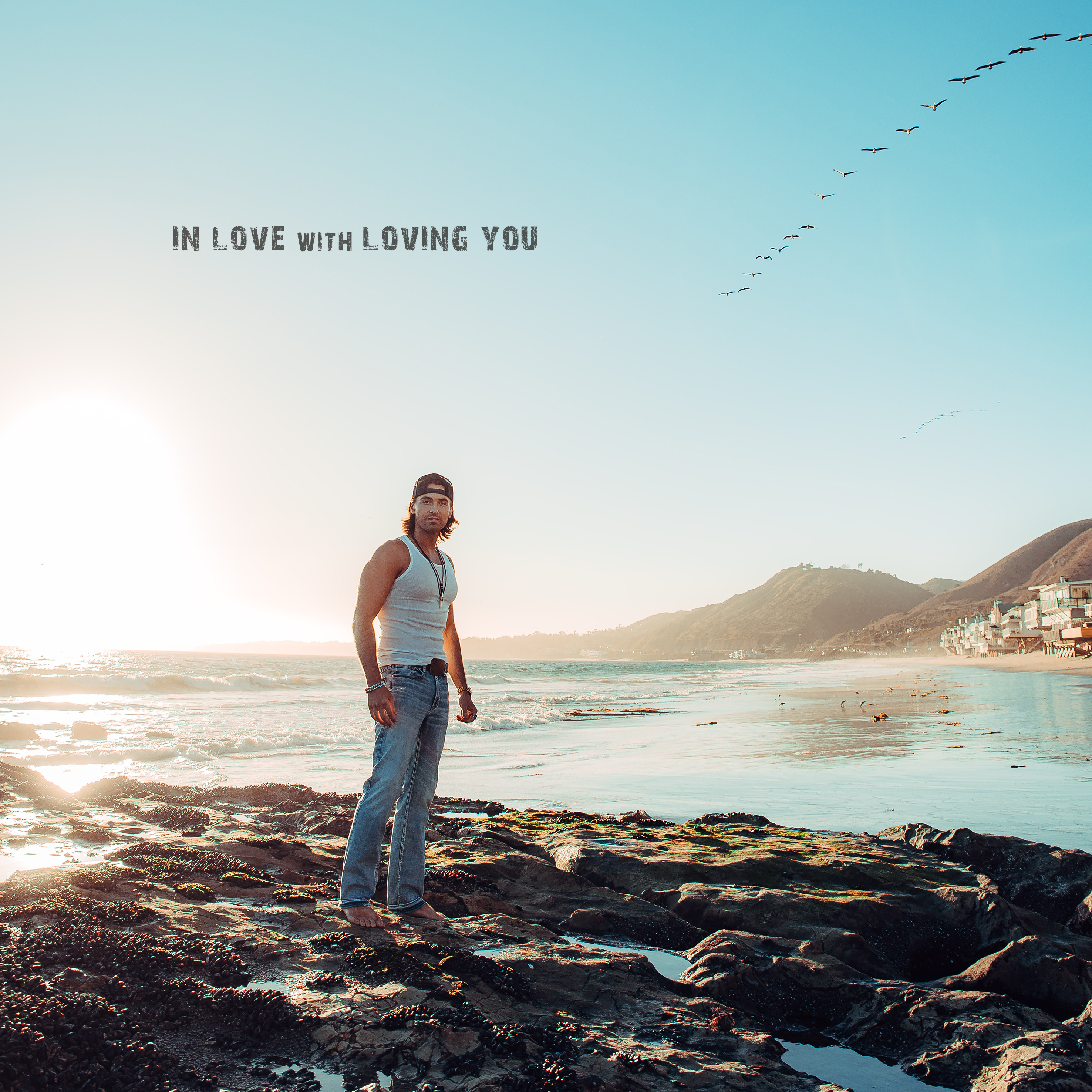 In Love with Loving You Cover Image with Ryan on Beach in Malibu, CA