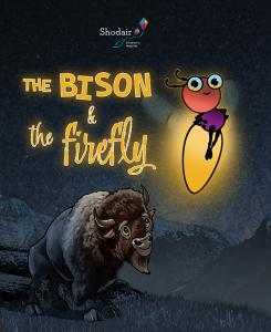 Cover of The Firefly and the Bison, a children's book by Shodair Children’s Hospital featuring Hope the Firefly and Thunder the Bison, symbolizing resilience and mental health awareness.