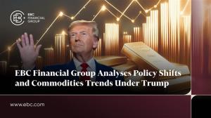 Las barras de oro y los gráficos financieros con Donald Trump, simbolizando el análisis de las políticas económicas y las tendencias del mercado - EBC