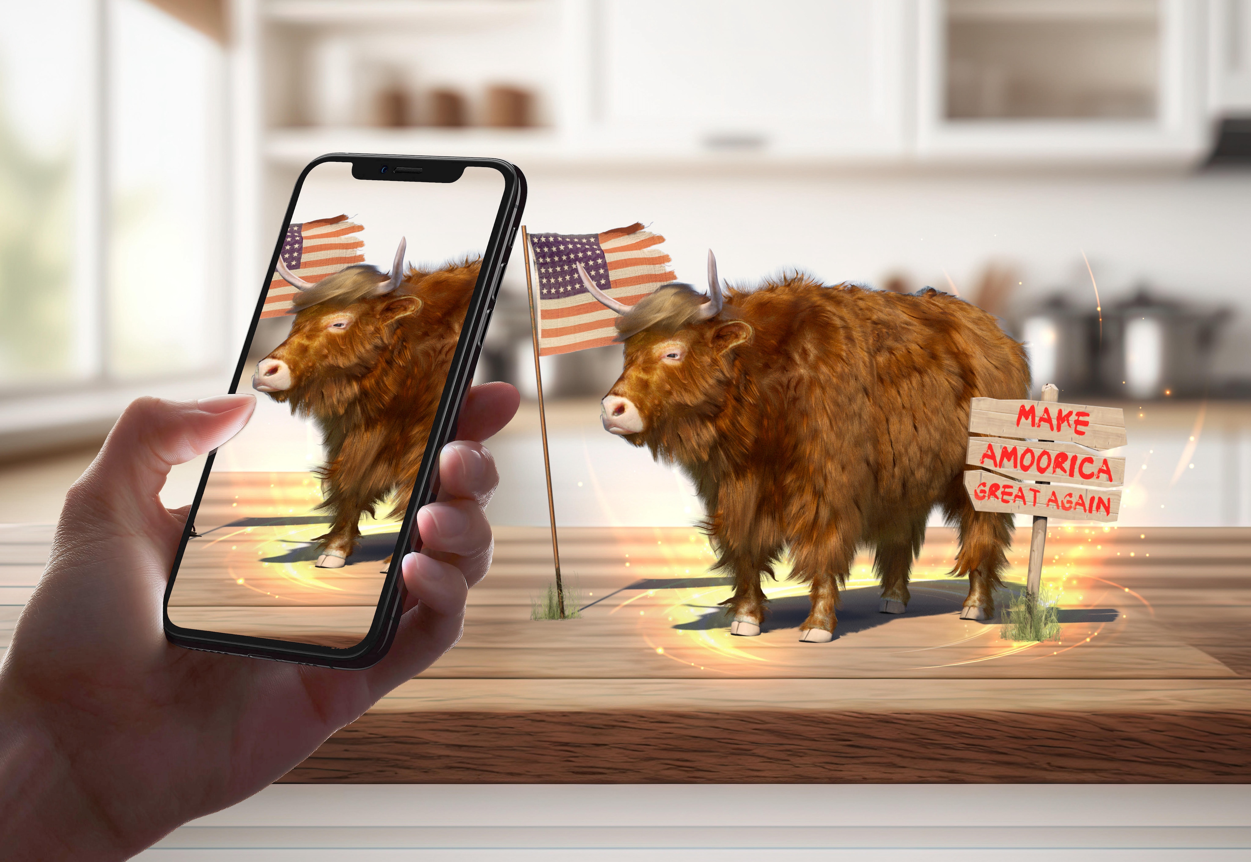 Donald The Highland Cow Augmented Reality