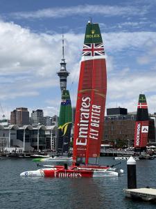 The start of the SailGB race in Auckland