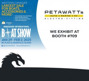 Vancouver International Boat Show 2025 Specials from Petawatts Auto Marine RV Ltd.