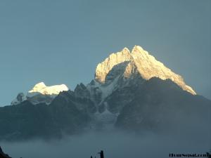 Mt Thamsherku in the evening