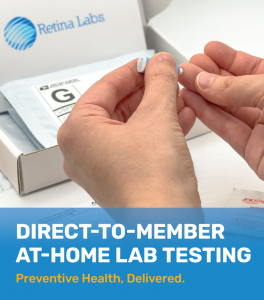 Retina Labs Direct-to-Member At-Home Lab Testing (Brochure Cover)