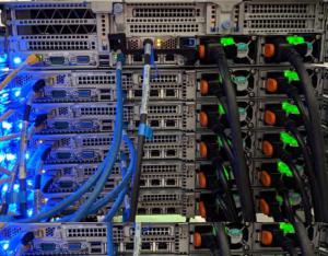Rear View of Compute Node from Custom Supercomputer Manual