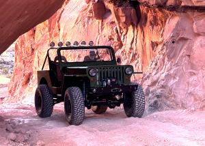 The General Jeep vehicle at Moab, UT.