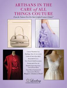 Industry-leading expertise in leather, suede, bridal, conservation, and couture care/