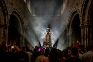 LOOPFEST is a multi-venue festival that's held in Shrewsbury over the Early May Bank Holiday - photo by James Warman featuring Chasing August in St Mary's Church