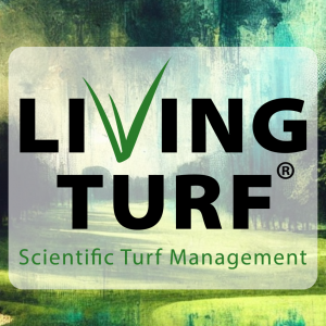 Living Turf Logo, golf course image