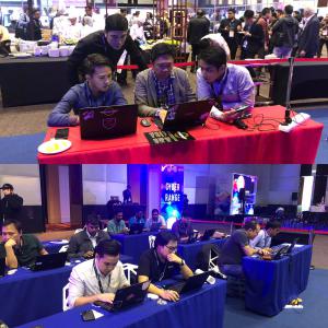 Picture of Blue teams and Red teams at the Cyber Range challenge at CPX 360 Bangkok