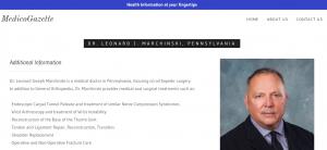 Physician Profile Dr Leonard J Marchinski