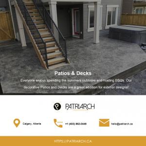 Concrete Patios & Decks By Patriarch Construction