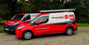 Churches Van with New Logo