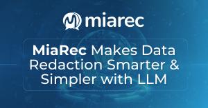 miarec auto data redaction voice analytics