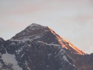 Mt Everest during sunrise
