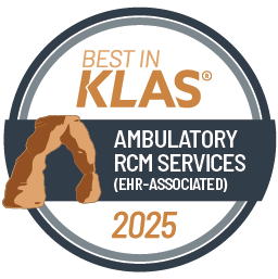 ARIA RCM Services Best in KLAS Ambulatory RCM Services (EHR Associated) 2025 logo