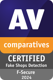 F-Secure Fake-Shop Certification 2024 AV-Comparatives