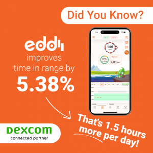 eddii improves Time In Range for users with a Dexcom CGM
