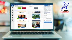 A computer screen with LISTSERV Maestro Dashboard 