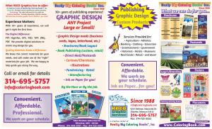 Custom Coloring Books, Books, Brochures, Pamphlets, Greeting Cards, Placemats