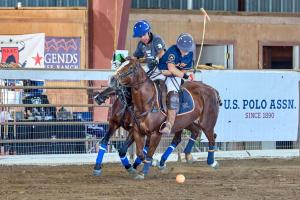 two arena polo players with one riding the best playing pony compete at Legends Polo Club