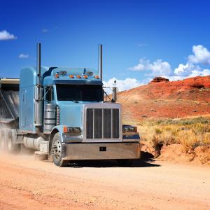 Truck in a desert