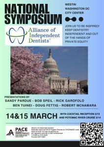 Registration flyer for National AID Symposium in Washington DC on March 13 - 15