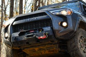 A Toyota 4Runner equipped with a winch off-road