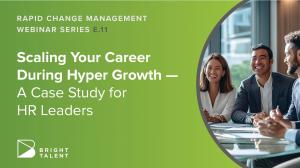 Image of smiling professionals in a meeting. Caption reads: Free micro-webinar: Scaling Your Career During Hyper Growth – A Case Study for HR Leaders, Friday, February 28, 2025 9:00 – 9:30am PDT