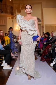 Shallon Lester wearing Diana Mahrach with XK by Consuelo Vanderbilt Handbag  (Photo Credit: HIdeki Aono Photography)