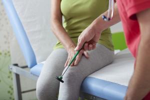 Patellar tendon reflex is a test of "stretch reflex" - https://brookbushinstitute.com/glossary/stretch-reflex