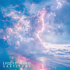 a beautiful pink and blue abstract meditation image in the clouds