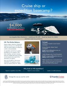 HX and Expedia Cruises LA Travel Show Exclusive Discount Deal